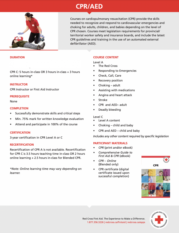 CPR-C/AED (Blended Learning)